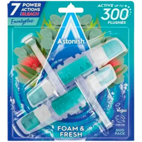 Astonish WC gaiviklis „Eukaliptas“, 2 x 40 g