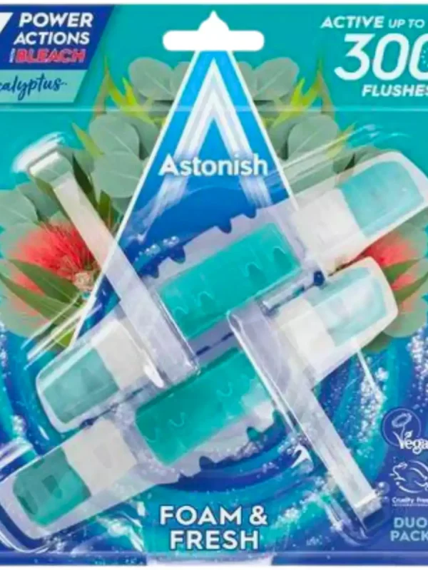 Astonish WC gaiviklis „Eukaliptas“, 2 x 40 g