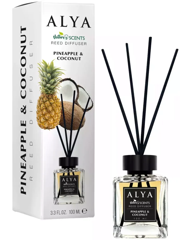 Alya namų kvapo difuzorius „Ananasas ir Kokosas“, 100 ml