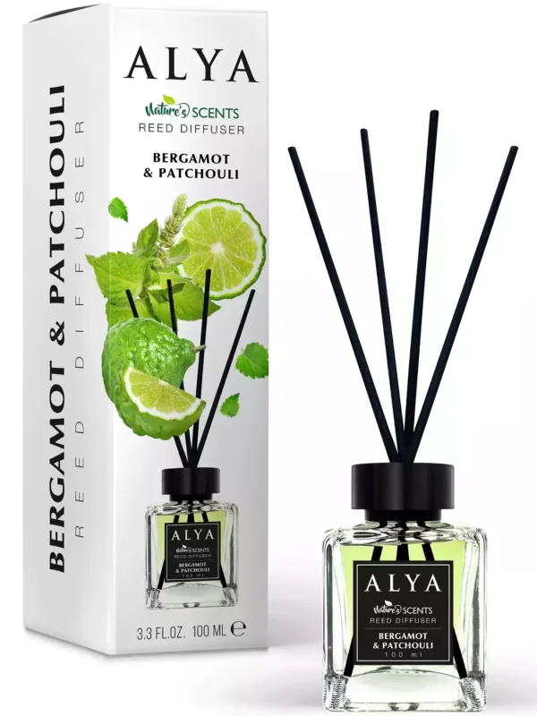 Alya namų kvapo difuzorius „Bergamotė ir Pačiulis“, 100 ml