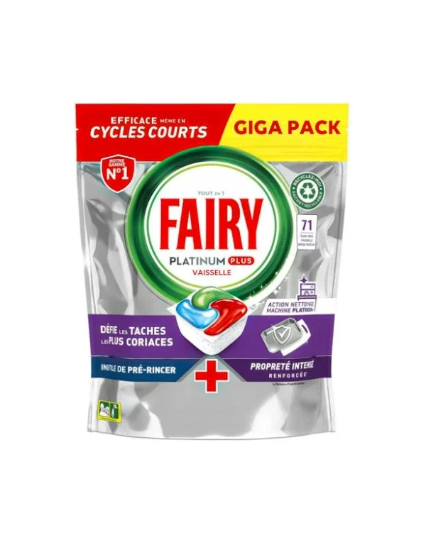 Fairy Platinum Plus indaplovių tabletės, 71 vnt.