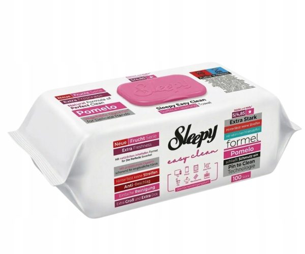 Sleepy Easy Clean Pomelo valymo servetėlės 100 vnt