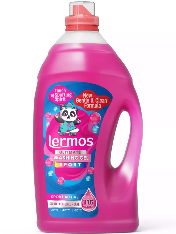 Lermos sporto drabužių skalbimo gelis, 4,3 l, 116 skalbimų