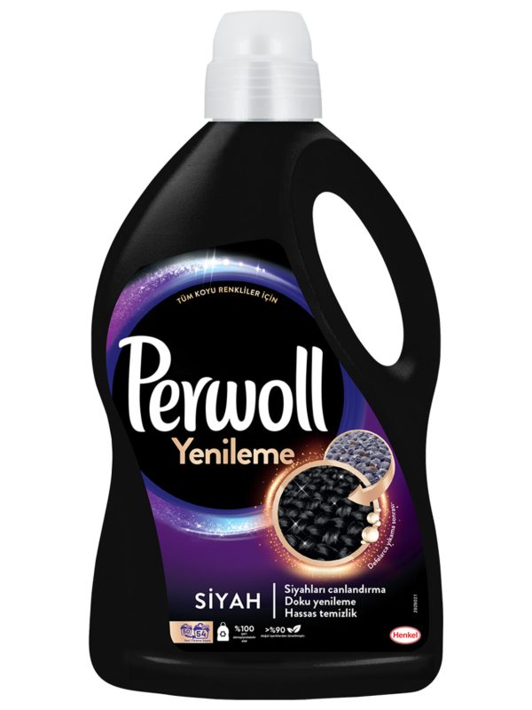 Perwoll Black Skalbimo Gelis Juodiems Audiniams 54 Skalbimai