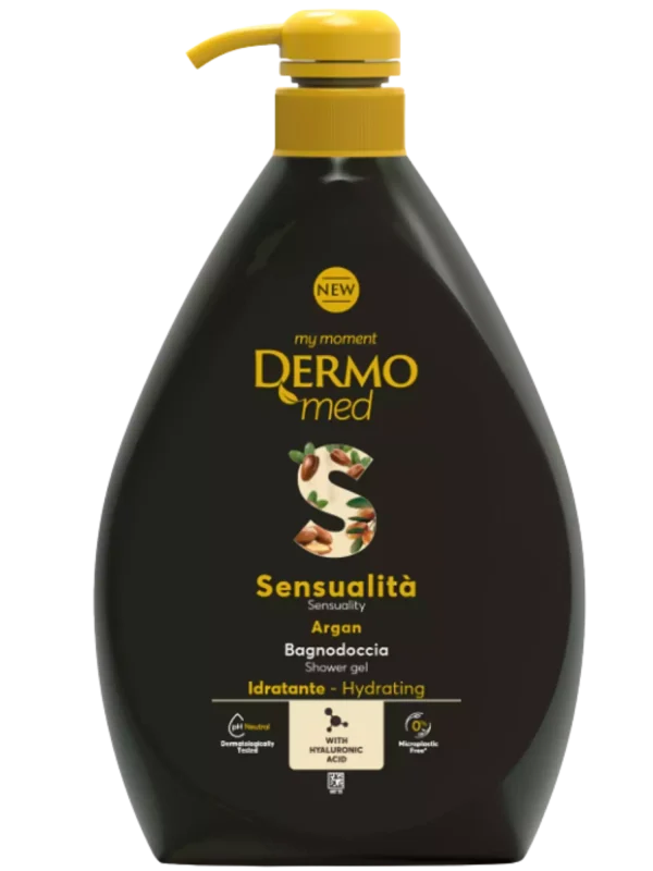 406a63301c6b0ec9ebc2b4ffe891917454ca739d42736f8792b0860b78e9c3c8.webp Dermomed Sensualità Argan dušo želė 1 l