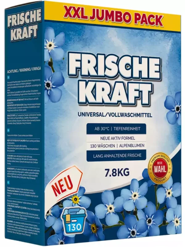 Frische Kraft Universal skalbimo milteliai 7,8 kg (130 plovimų)