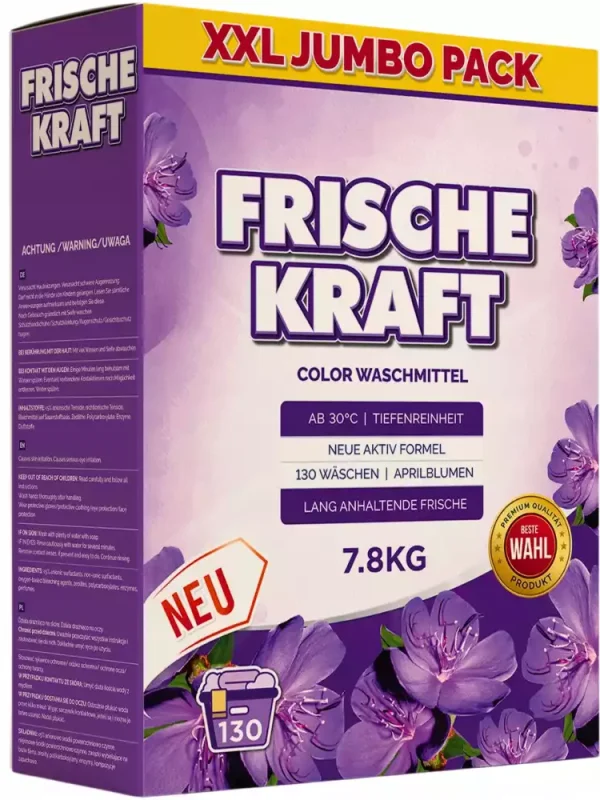 Frische Kraft skalbimo milteliai Color 130 skalb. 7,8 kg