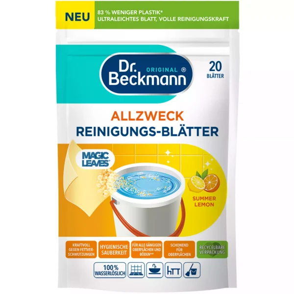 6282dddc76e04c5b308ac74e6c1f525384a8e630723c5e6ce9df347ef96187da.webp Dr. Beckmann grindų valymo servetėlės „Citrina“, 20 vnt.