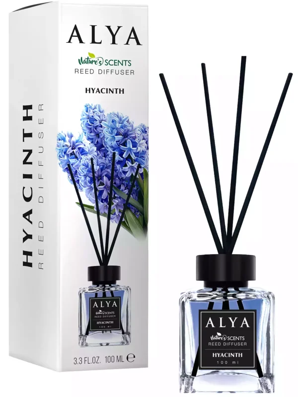 ALYA Hyacinth namų kvapas su lazdelėmis 100 ml