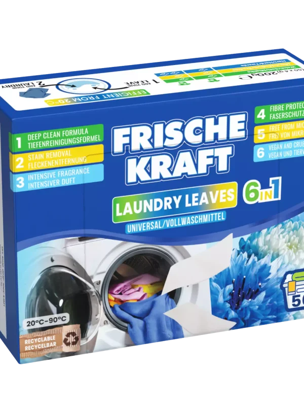 Frische Kraft 6w1 skalbimo lapeliai Universal 50 vnt.