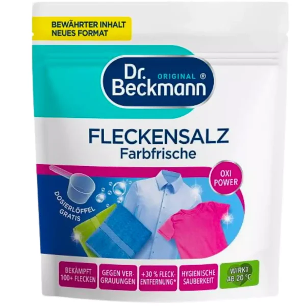 Dr. Beckmann dėmių šalinimo druska spalvotiems audiniams, 400 g