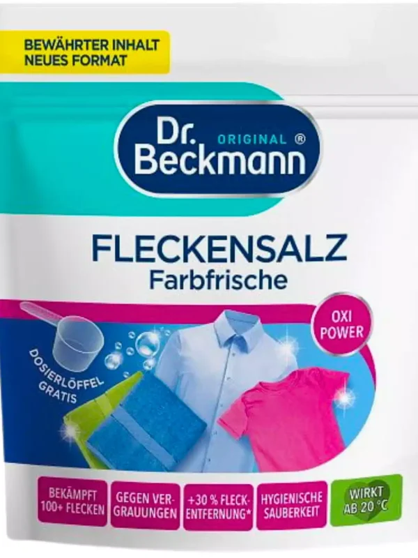 Dr. Beckmann dėmių šalinimo druska spalvotiems audiniams, 400 g