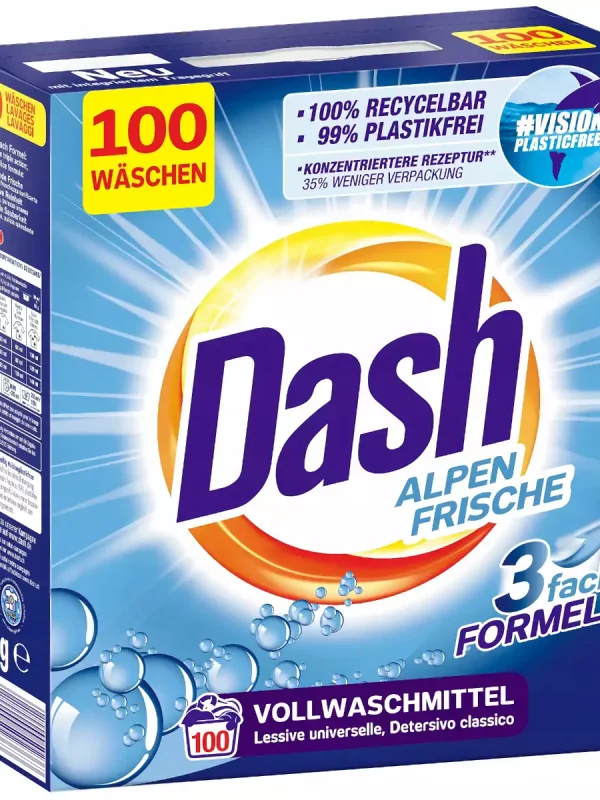 Dash 2in1 universalūs skalbimo milteliai, 6 kg, 100 skalbimų