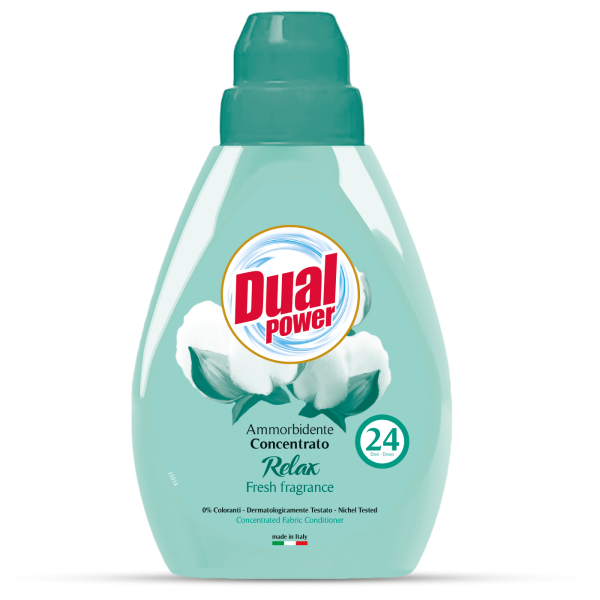 Dual Power „Relax“ koncentruotas audinių minkštiklis, 600 ml