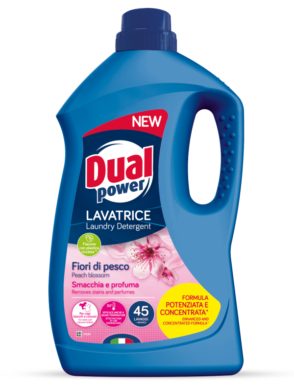 Dual Power „Peach Blossom“ spalvotų audinių skalbiklis, 1,8 l