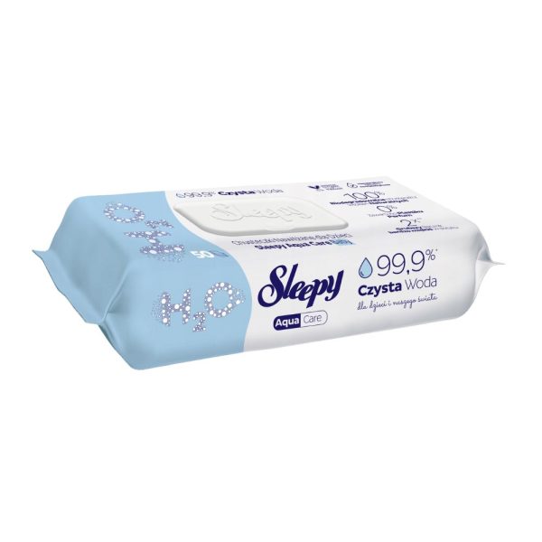Sleepy Aqua Care Baby drėgnos servetėlės, 50 vnt.