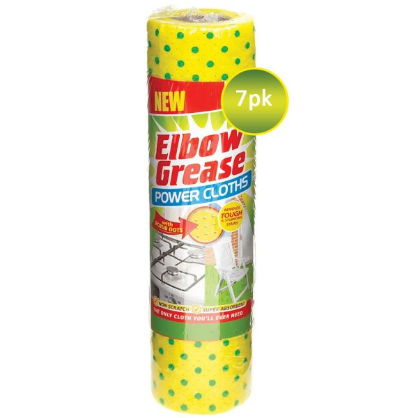 Elbow-Grease-Power-Cloths-7PK-CLEAR.jpg Elbow Grease Power Cloths – daugkartinės valymo šluostės