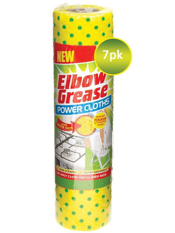 Elbow Grease Power Cloths – daugkartinės valymo šluostės