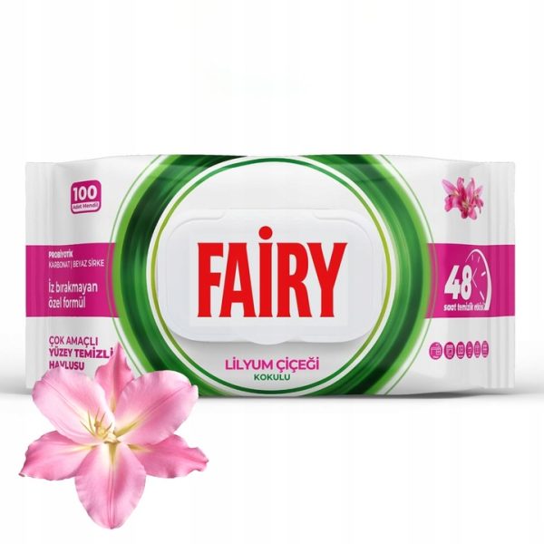 Fairy XXL universalios drėgnos servetėlės Lily, 100 vnt.
