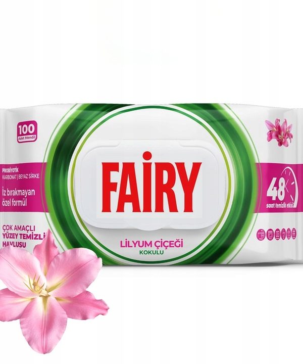 Fairy XXL universalios drėgnos servetėlės Lily, 100 vnt.