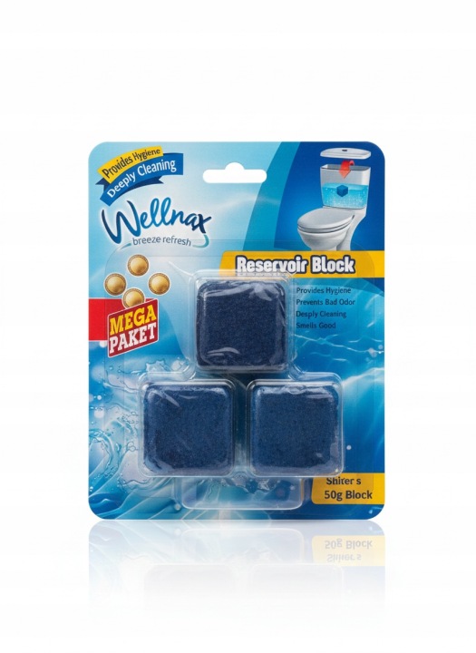 Welnax Breeze Refresh WC Kubeliai Bakeliui 3 x 50 g