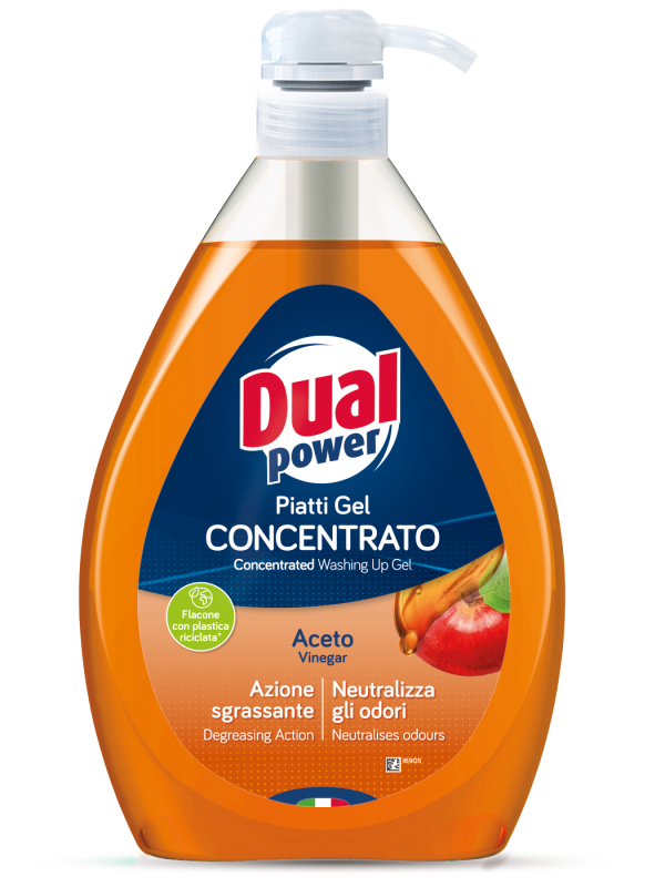 DUAL POWER Limone – indų ploviklis su citrinos ekstraktu, 1 l