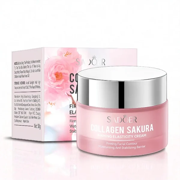 SAKURA-CREME-VISAGE-RAFFERMISSANTE-AU-COLLAGENE-50GR.-SADOER-1.webp Veido kremas SADOER Sakura Collagen 50 g – stangrinantis