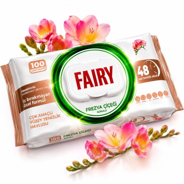 Fairy universalios valymo servetėlės su probiotikais 100 vnt.