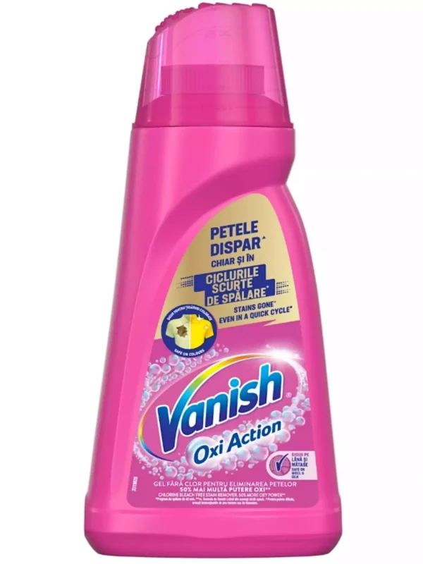 Vanish Oxi Action Gel Pink – dėmių valiklis spalvotiems 1 L
