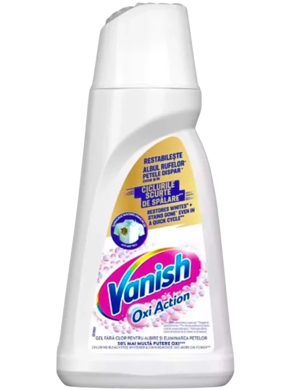 Vanish Oxi Action Gel White – dėmių valiklis baltiniams 1 L