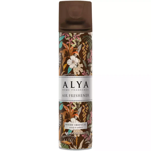 ae12f1e4fe03f1446ea9a28fdb89ecc6edb0058bf5b0dd9a9f2d20be41cc6ff2.webp Alya Air Freshener Woody Oriental – oro gaiviklis 300 ml