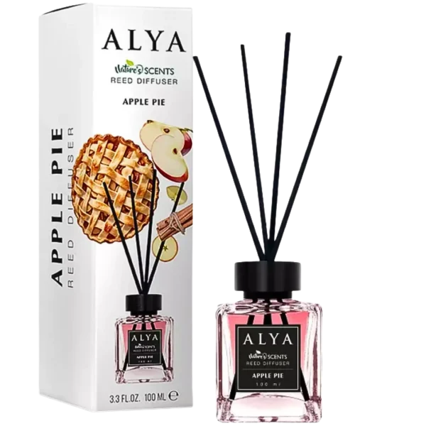 b399d80bb7632e5c31323e5b55b8d6943412456eddd86d532b8b6a22845779e3.webp ALYA Apple Pie namų kvapas su lazdelėmis 100 ml