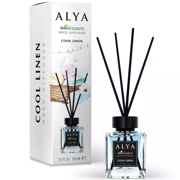 b4ba2aff1b589107392ffc1d7ac94a6882b92ddb40657bf83a95dc7446718743.webp Alya namų kvapų difuzorius „Cool Linen“ 100 ml