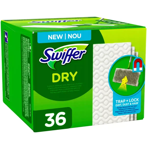 ca839e025233644f3065814ae6aa695b56d76812b05826445940ecb841269dc3.webp Swiffer Sweeper sausų šluosčių papildymas 36 vnt.