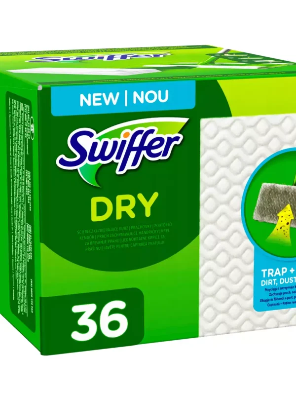 Swiffer Sweeper sausų šluosčių papildymas 36 vnt.