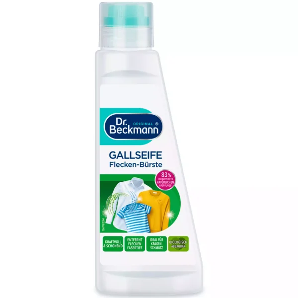 ca9a1f27aa8dad2ff12672b9c729c9a6c7af6ff0044357afd23636b4491ea936-1.webp Dr. Beckmann Gall Soap Stain Remover su šepetėliu – 250 ml