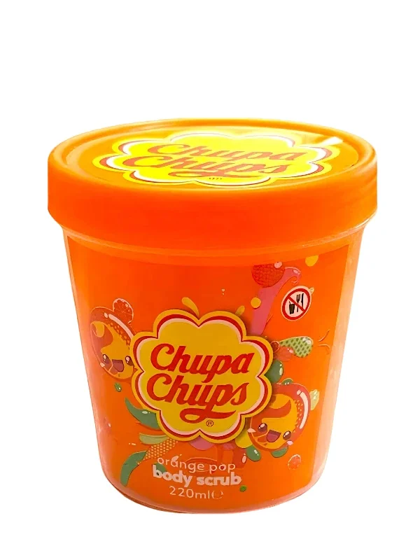 chupa_chups_orange_pop_white.webp Kūno šveitiklis CHUPA CHUPS Orange Pop 220 ml