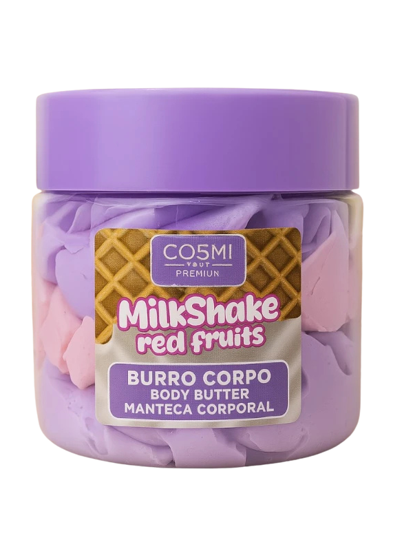 Cosmi Premium kūno sviestas Milkshake Red Fruits 100 ml