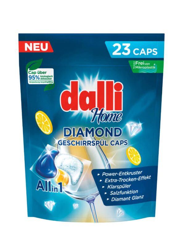 DALLI HOME DIAMOND indaplovės kapsulės, 23 vnt