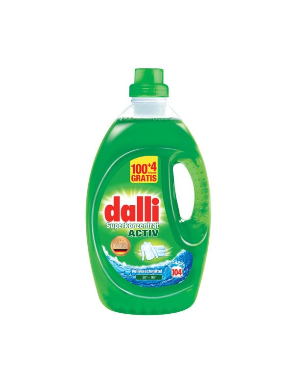Dalli Activ skystas skalbiklis su dėmių valikliu, 3,65 l, 104 skalbimai