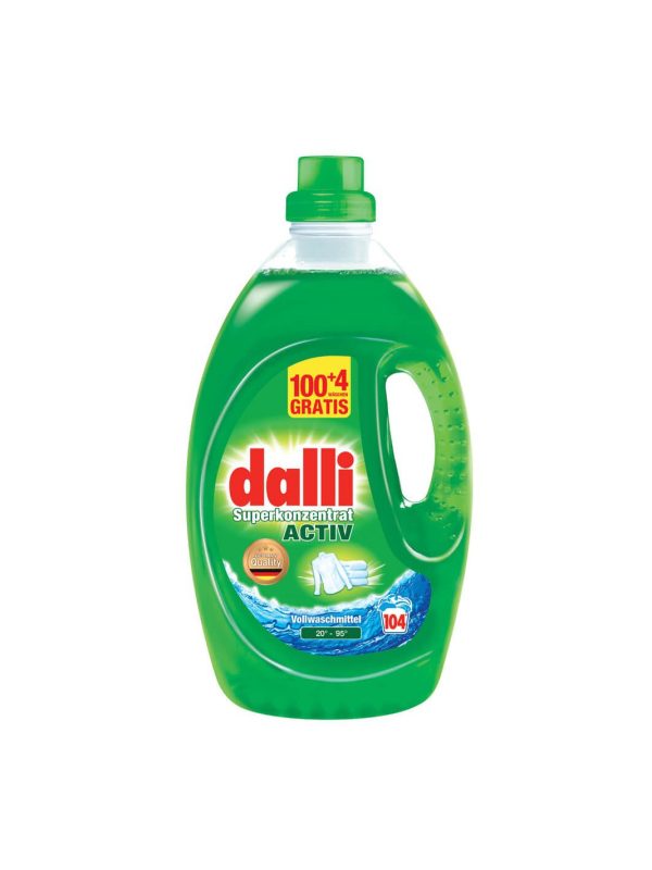 Dalli Activ skystas skalbiklis su dėmių valikliu, 3,65 l, 104 skalbimai
