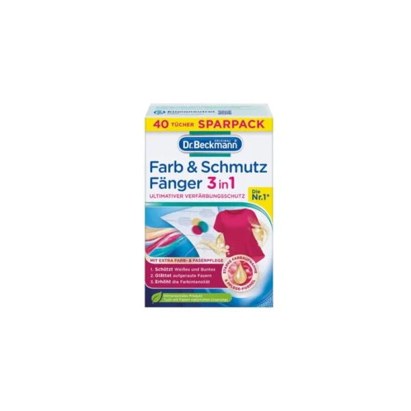 dr-beckmann-farb-und-schmutzfangtuecher.webp Dr. Beckmann spalvas apsaugančios servetėlės 3in1, 40 vnt.