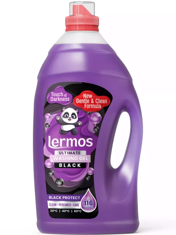 Lermos tamsių ir juodų audinių skalbimo gelis, 4,3 l, 116 skalbimų