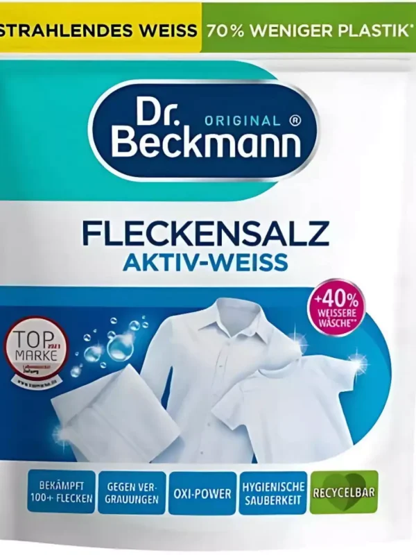Dr. Beckmann dėmių šalinimo druska baltiems audiniams, 400 g