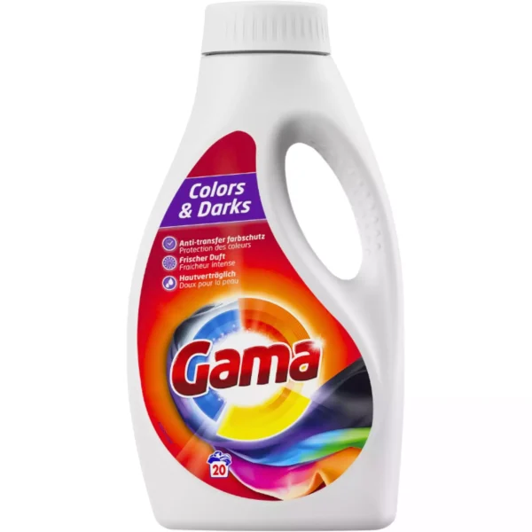 Gama Color & Dark 3in1 skalbimo gelis 1 L (20 plovimų)