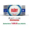 Fairy Platinum antibakterinės valymo servetėlės, 100 vnt.