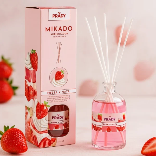 Braškių ir grietinėlės namų kvapas MIKADO 100 ml – Prady