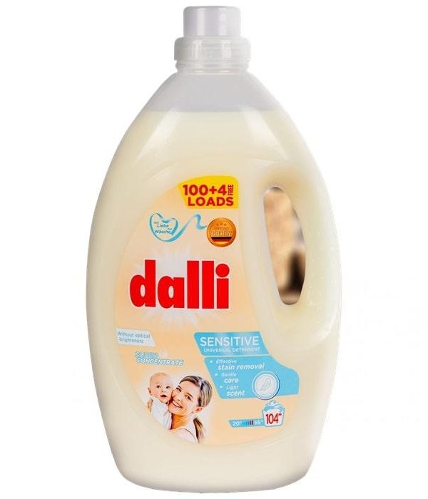 DALLI Sensitive koncentruotas skalbimo gelis 104 skalb. 3,65 l