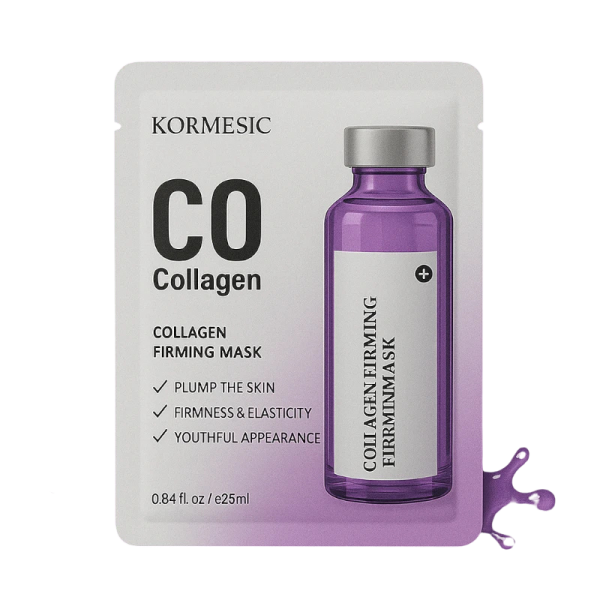 kormesic_collagen_mask_web.png Kormesic stangrinanti veido kaukė su kolagenu 25 ml