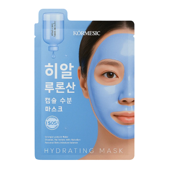 kormesic_hyaluronic_capsule_mask_web.png Kormesic skaistinanti veido kaukė su glutationu 35 ml